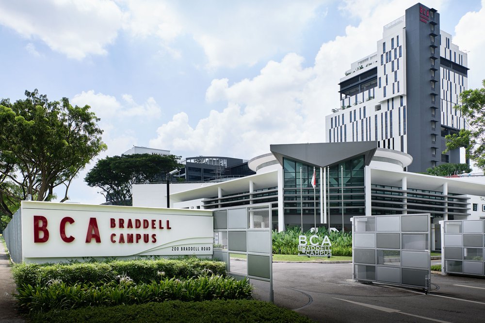 Image of BCA Braddell Campus, IMMORTAL was engaged to provide a fresh take on wayfinding for the BCA Braddell Campus and improve its signage system., Singapore