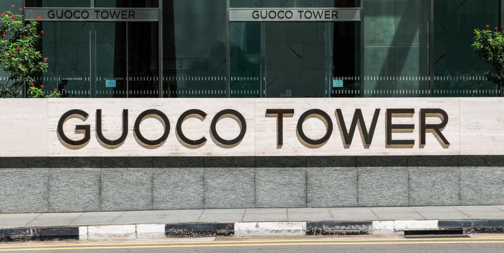 Image of Guoco Tower, During the rebranding of Tanjong Pagar Centre to Guoco Tower, the wayfinding strategy was redesigned to be more user friendly and match its new premium lifestyle ambience, Singapore