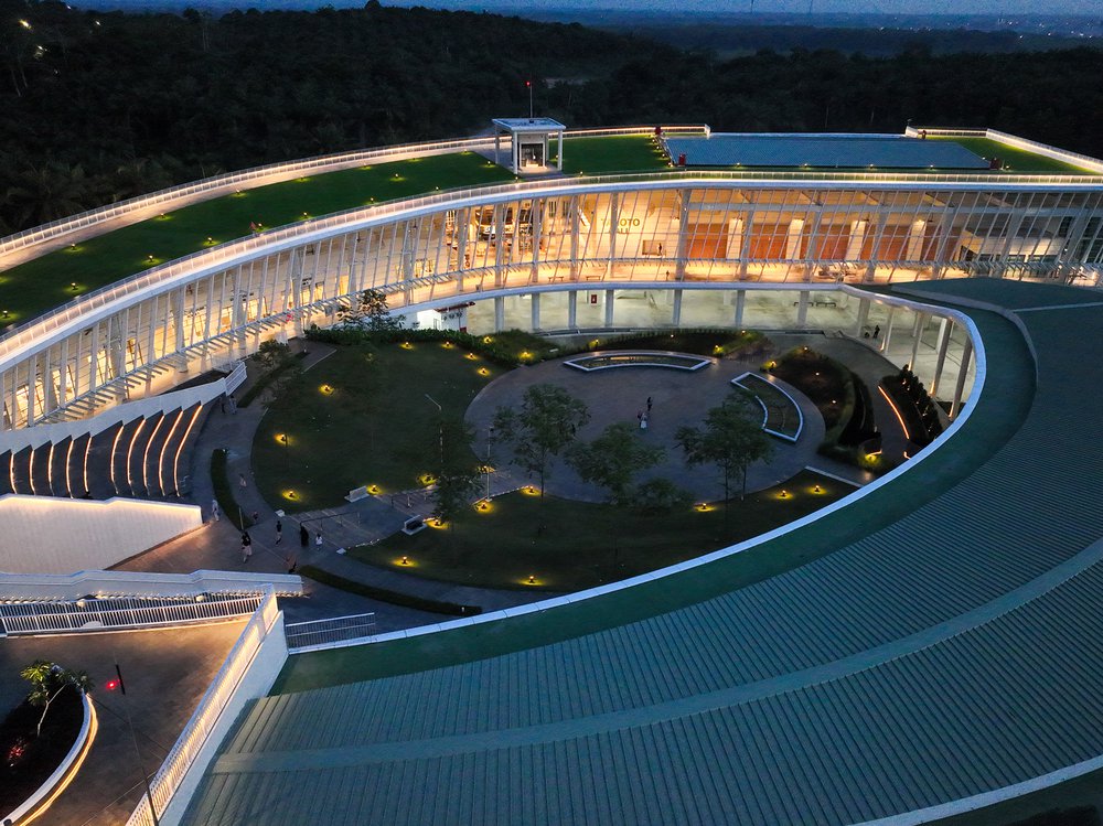 Image of RGE Community Center, The RGE Community Center in Riau, Indonesia, is part of the wider RGE township, supporting Royal Group Eagle which is a global group of resource-based manufacturing companies. The centre serves as a shared facility for employees, visitors, and the surrounding community., 