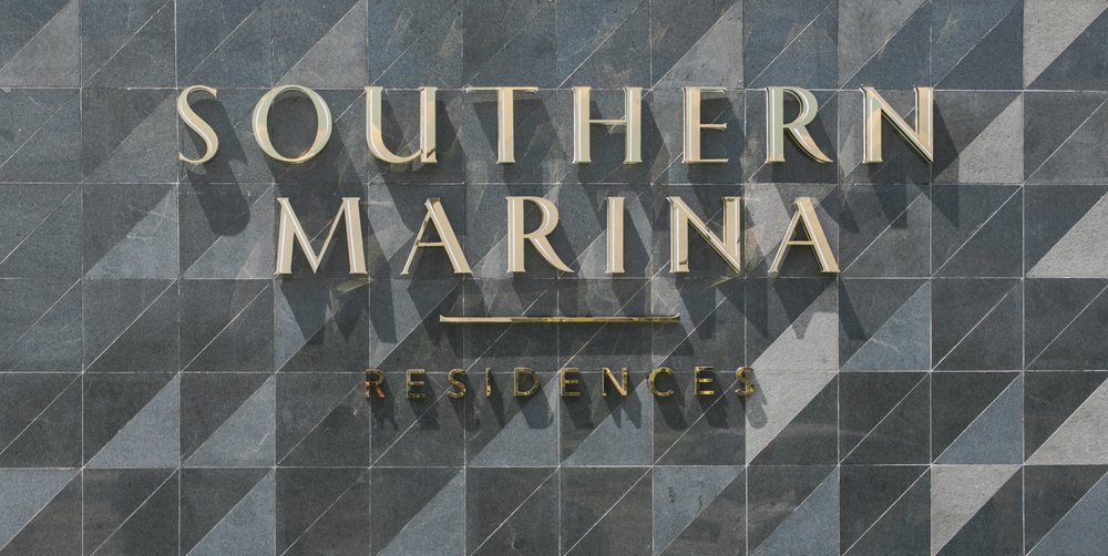 Image of Southern Marina, A comprehensive environmental wayfinding strategy and signage was required for Southern Marina, an integrated development in Nusajaya, Johor, Malaysia