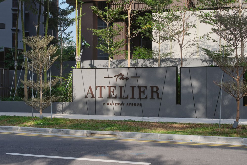Image of The Atelier, The Atelier, nestled in Singapore’s prestigious District 9, is a mix of a modern and timeless sophistication. Engaged to develop an environmental wayfinding strategy, IMMORTAL devised a system for an elegant and aesthetical experience., Singapore